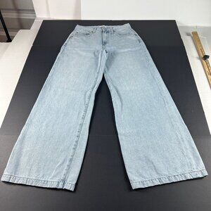 Pistola Jeans Women's 28x30* Jadyn High Rise Wide Leg Light Blue Denim Tag 26